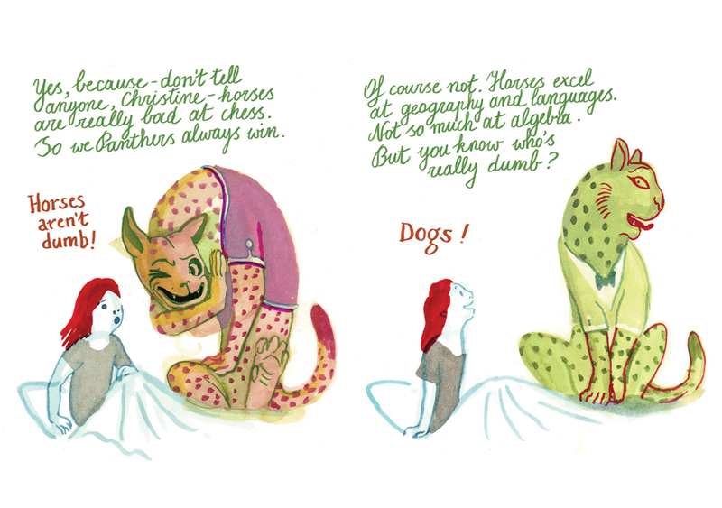 Illustration for article titled D&Q exclusive: Panther puts a chilling twist on a little girl’s imaginary friend